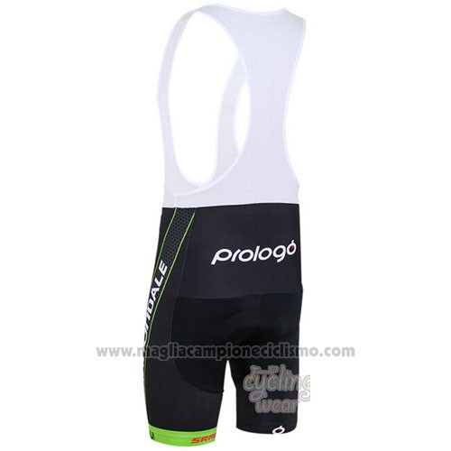 2016 Abbigliamento Ciclismo Canonodale Verde e Nero Manica Corta e Salopette